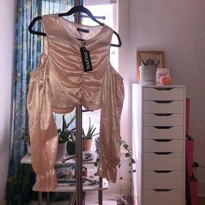 Boohoo Open Shoulder Top